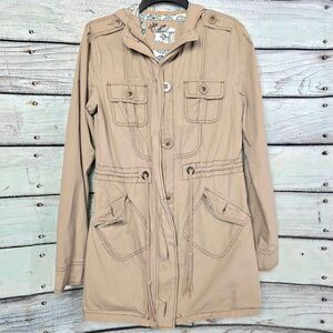 Maurices Globe Trotter Hooded Utility Jacket (M)